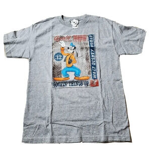 Walt Disney World‎ Unisex Tshirt Gray Goofy "Goofin things Up" Medium New